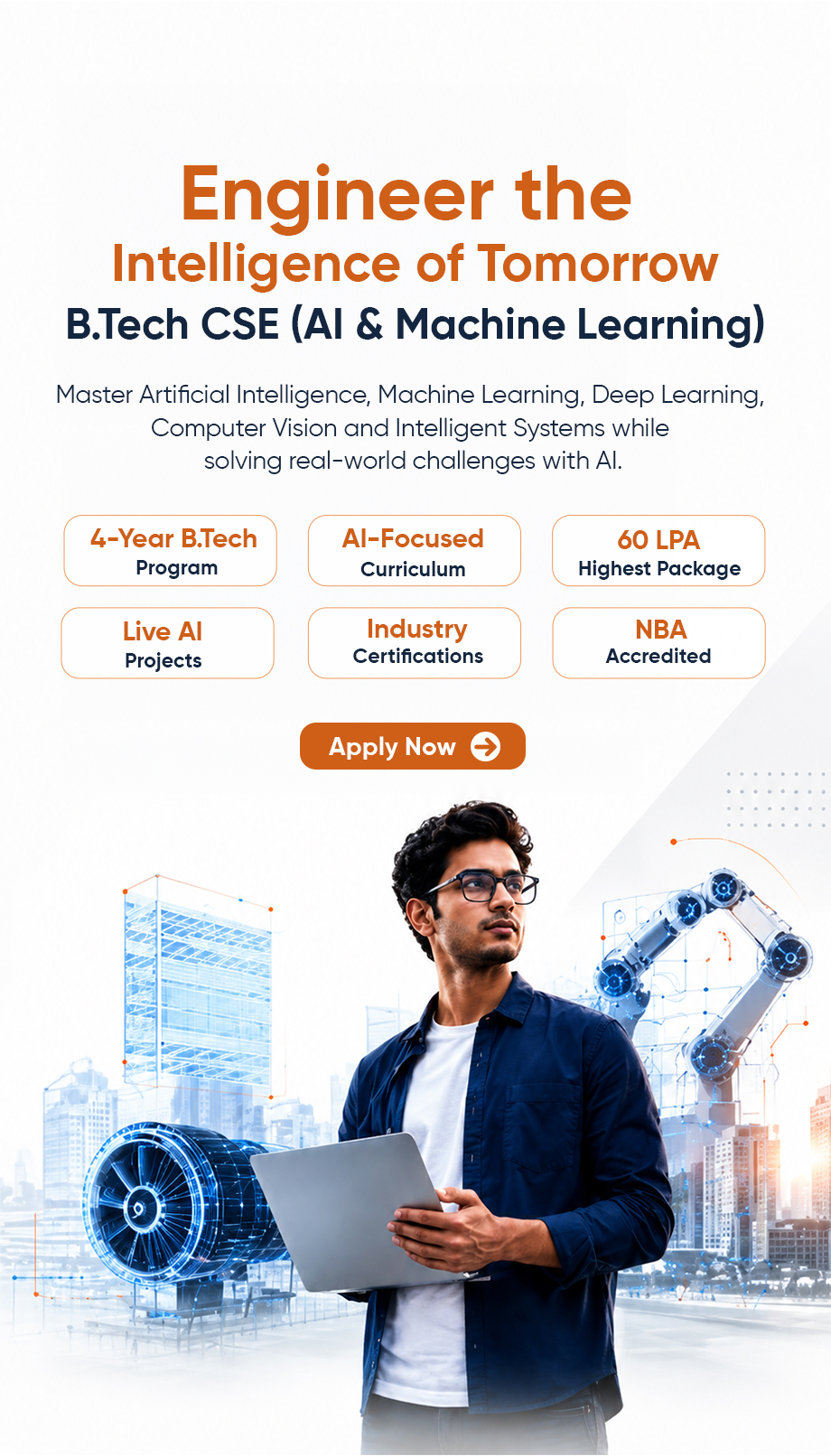Build The Future With Computer science Study Computer Science Engineering at Tulas and gain expertise in software development, artificial intelligence, data science, cyber security and emerging technologies — through an AI-integrated curriculum.