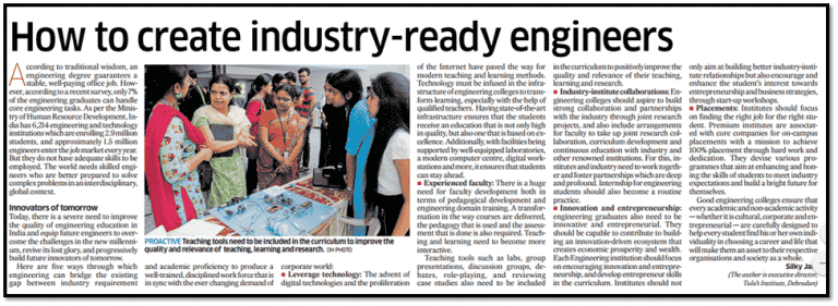Read more about the article How to create Industry Ready Engineers?